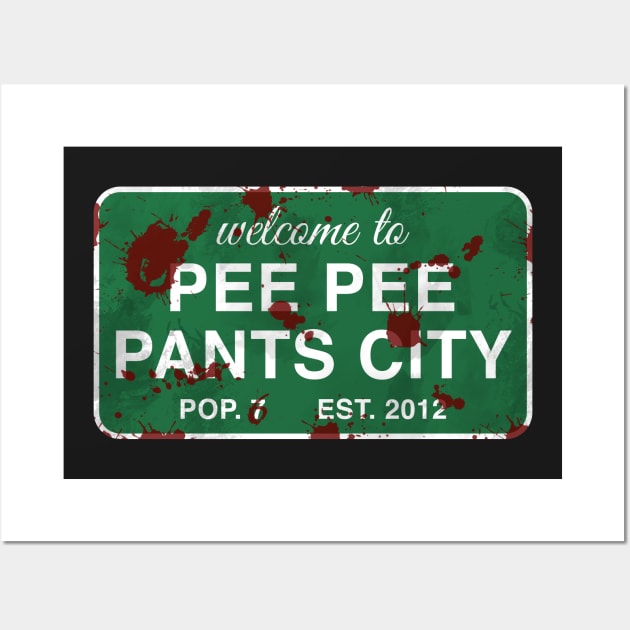 Pee Pee Pants City (Graphic Novel Version) Wall Art by MazzEffect7